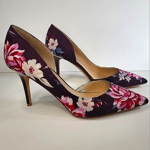 WHBM Floral Stiletto Heels Size 8.5